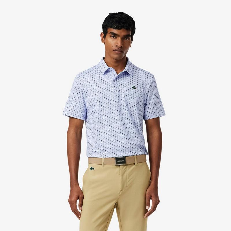 Lacoste Men's Regular Fit Printed Golf Polo