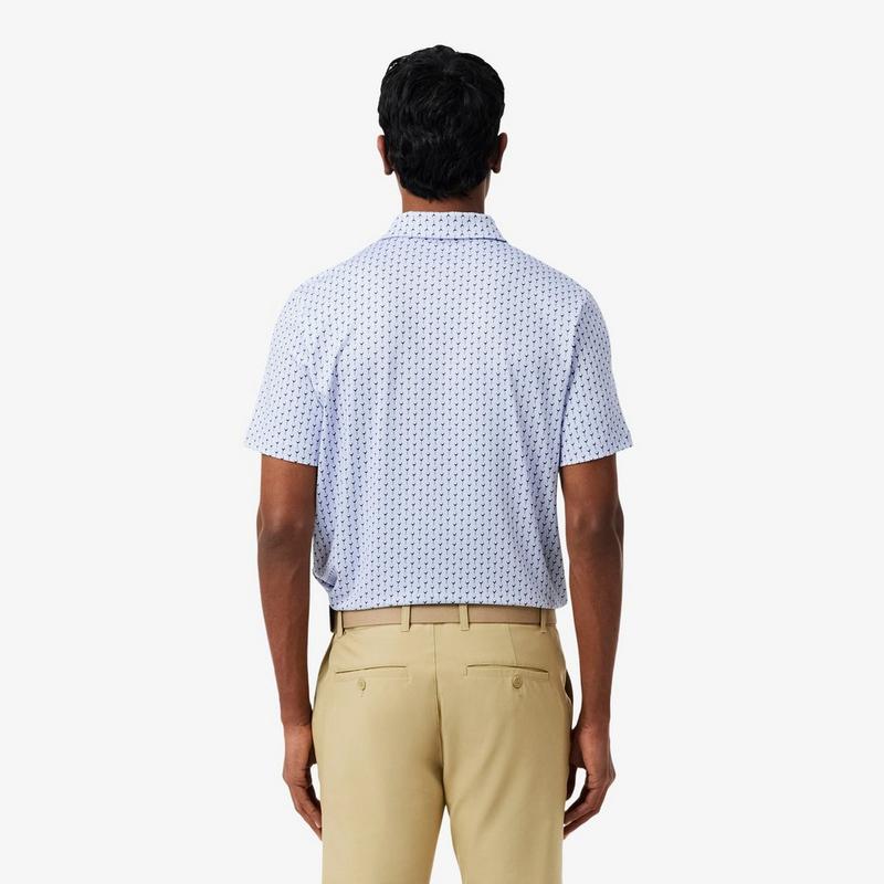 Lacoste Men's Regular Fit Printed Golf Polo
