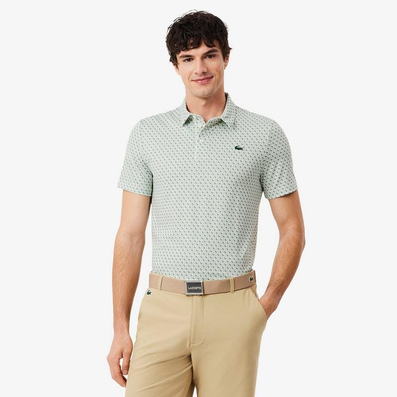 Lacoste Men's Regular Fit Printed Golf Polo