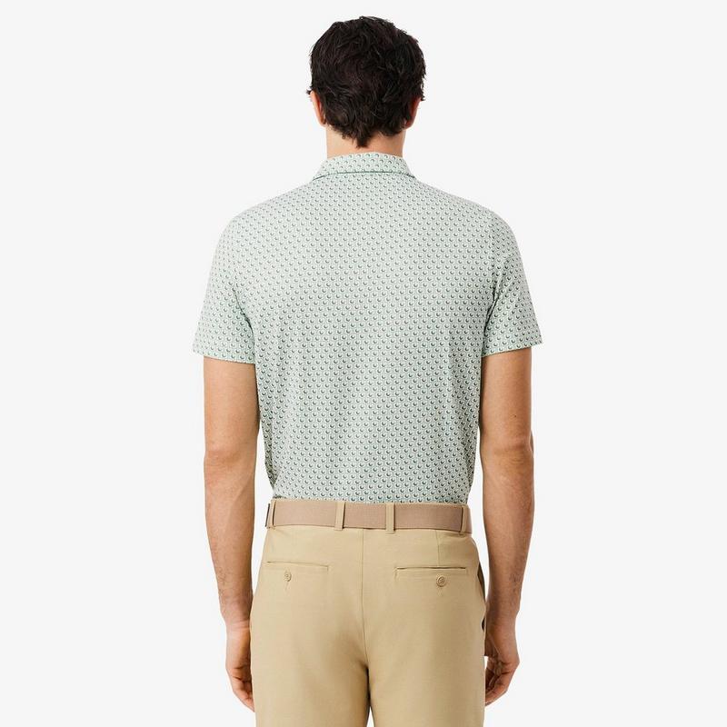 Lacoste Men's Regular Fit Printed Golf Polo