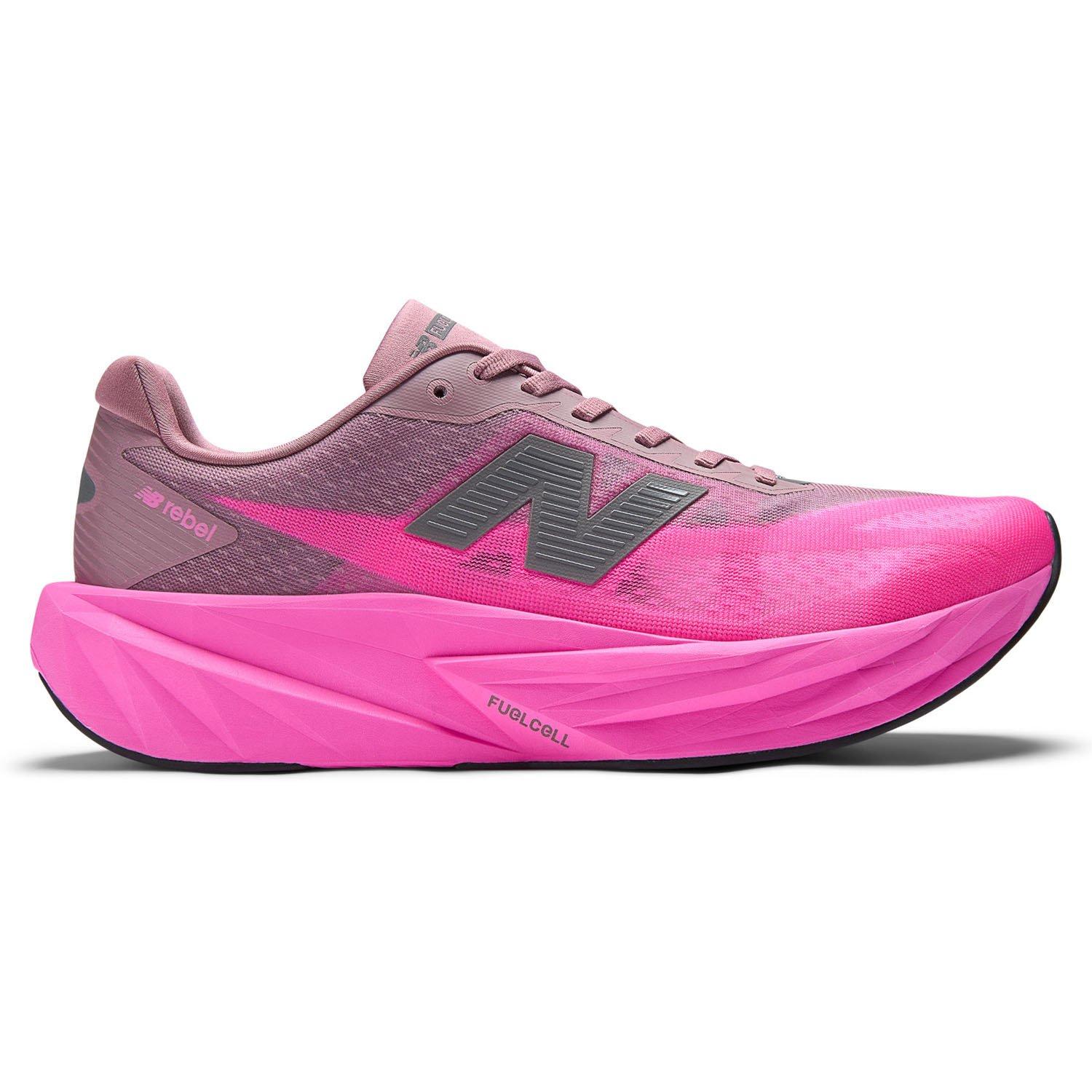 New Balance | Men's FuelCell Rebel v5 Running Shoes Wide, Pink Heat Rosewood, Size 14