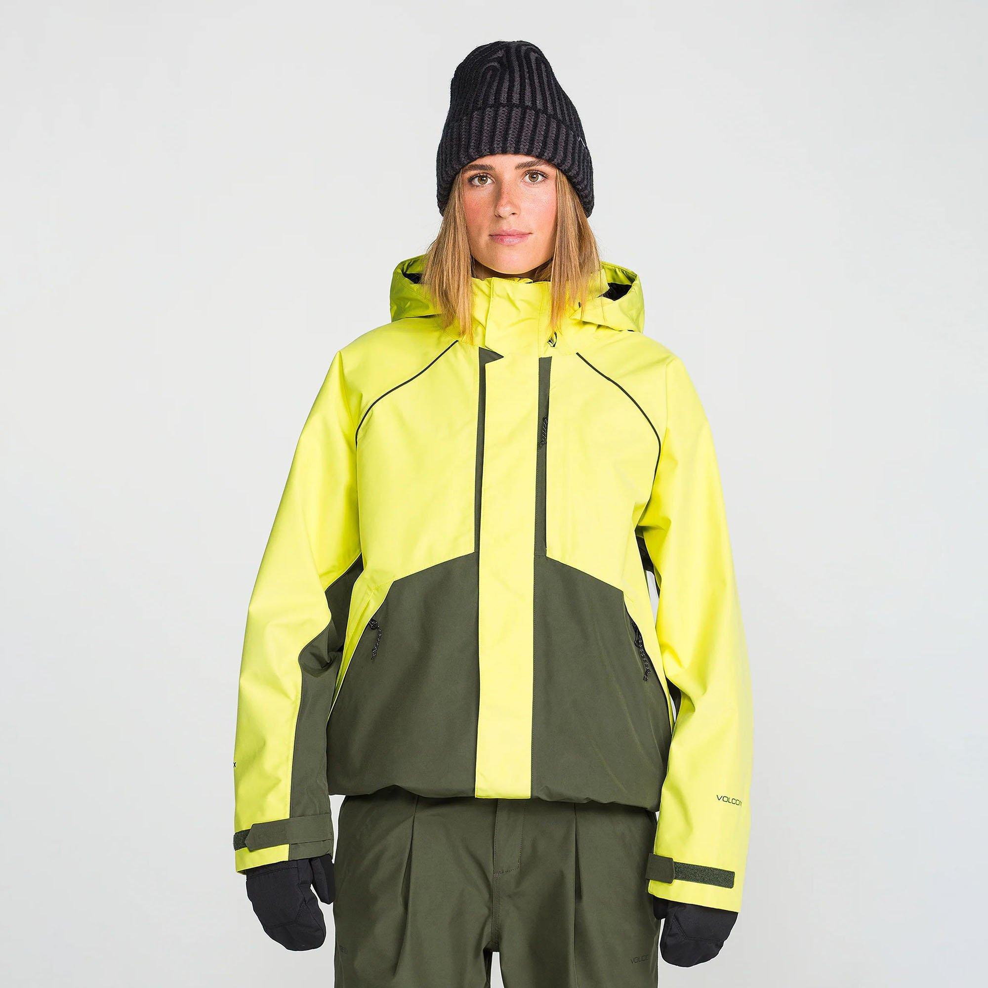 Volcom | Unisex Yourfav Baggy Gore Jacket, Lemon Drop, Size Small