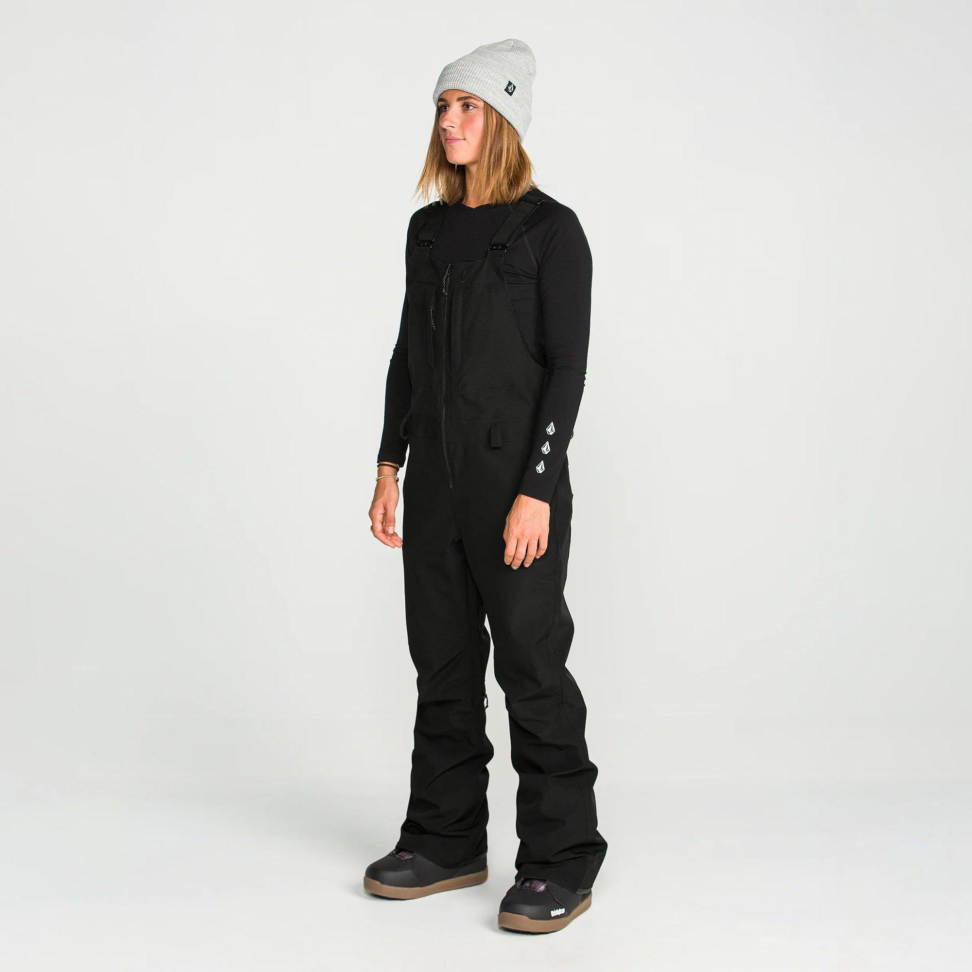 Volcom | Women's Swift Bib Overall Pants, Black, Size Large