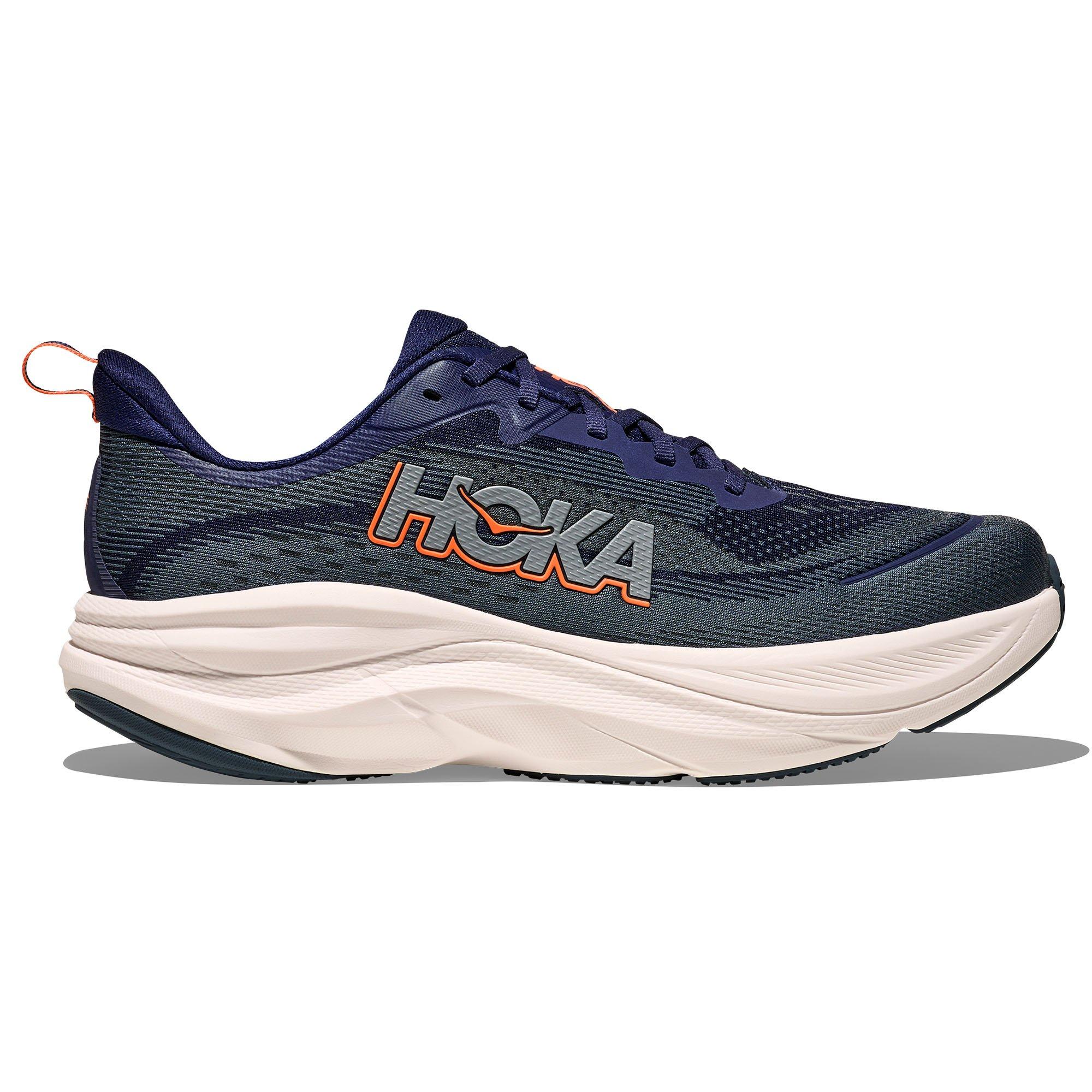 HOKA | Men's Skyflow Running Shoes, Midnight Blue Electric Cobalt, Size 9