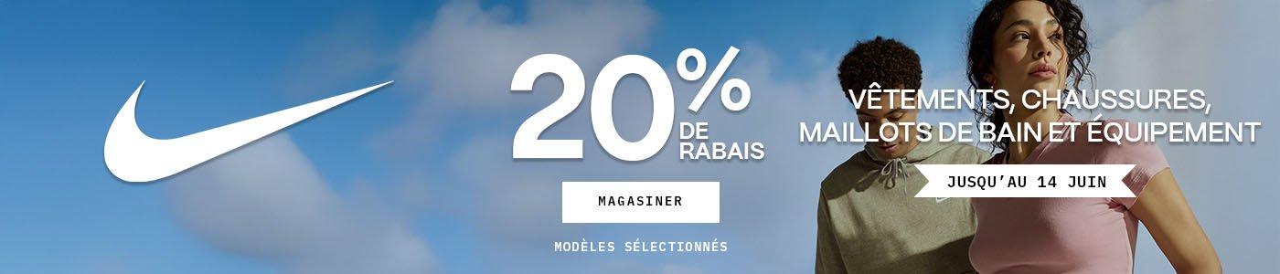 Nike Apparel, Footwear, Swimwear, Equipment 20% Off Banner