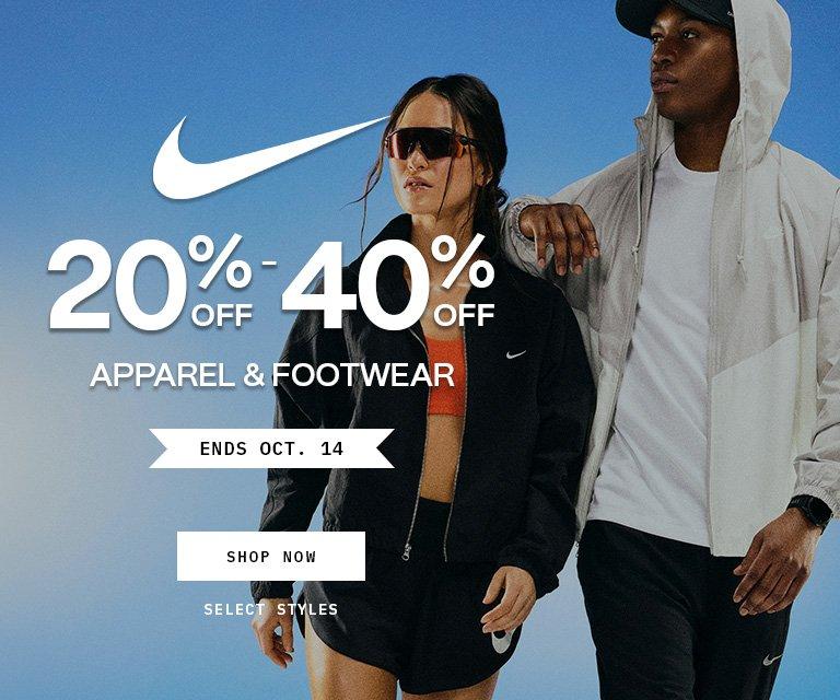20-40% Off Nike