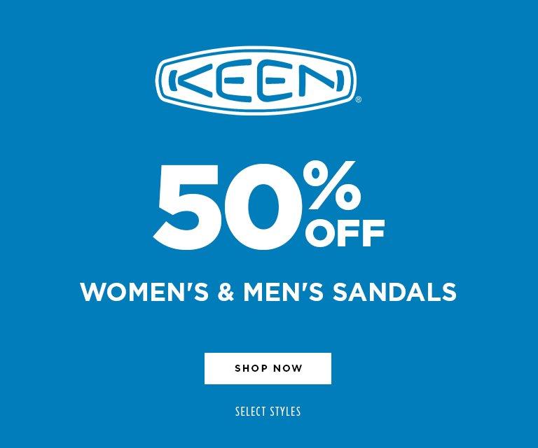 50% Off Keen Women's & Men's Sandals