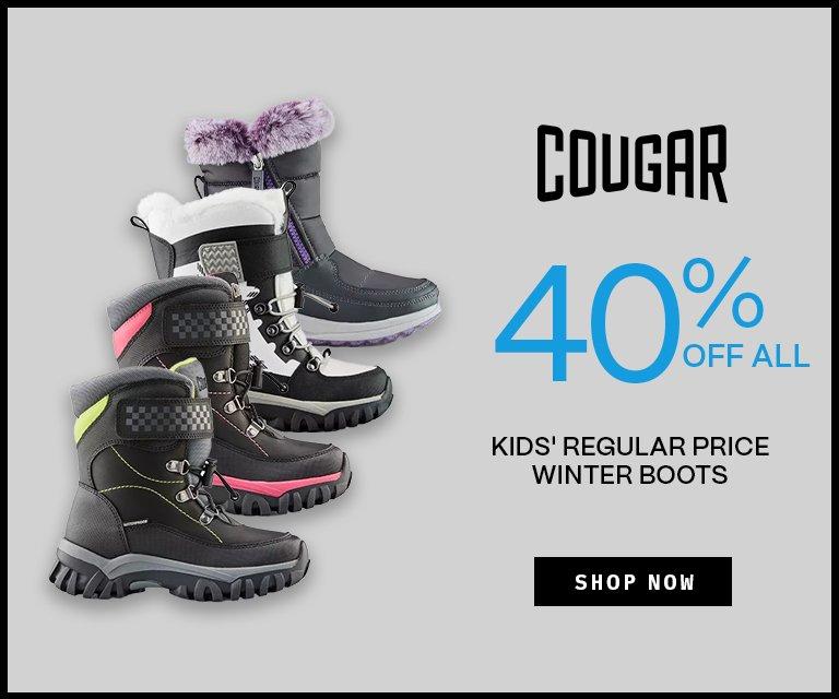 40% Off Kids' Cougar Winter Boots