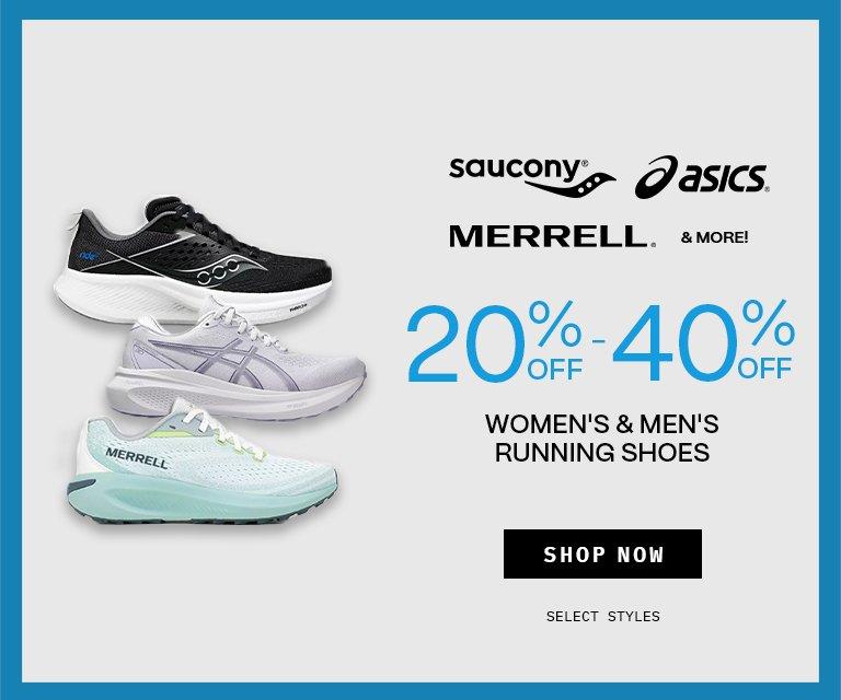 20%-40% Off Women's & Men's Running Shoes