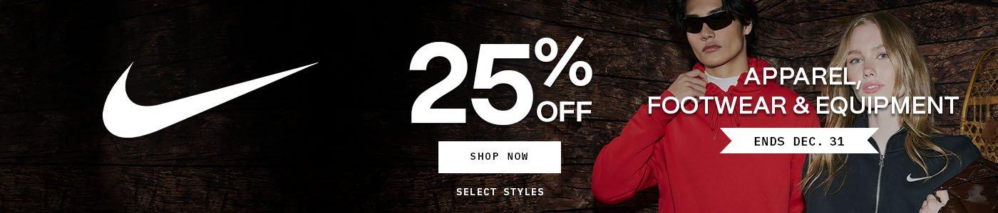 25% Off Nike