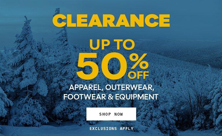 Up to 50% Off Clearance