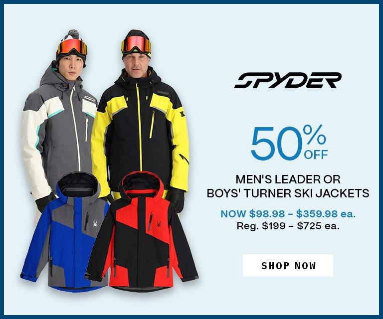 50% Off Spyder Men's & Boys' Jackets