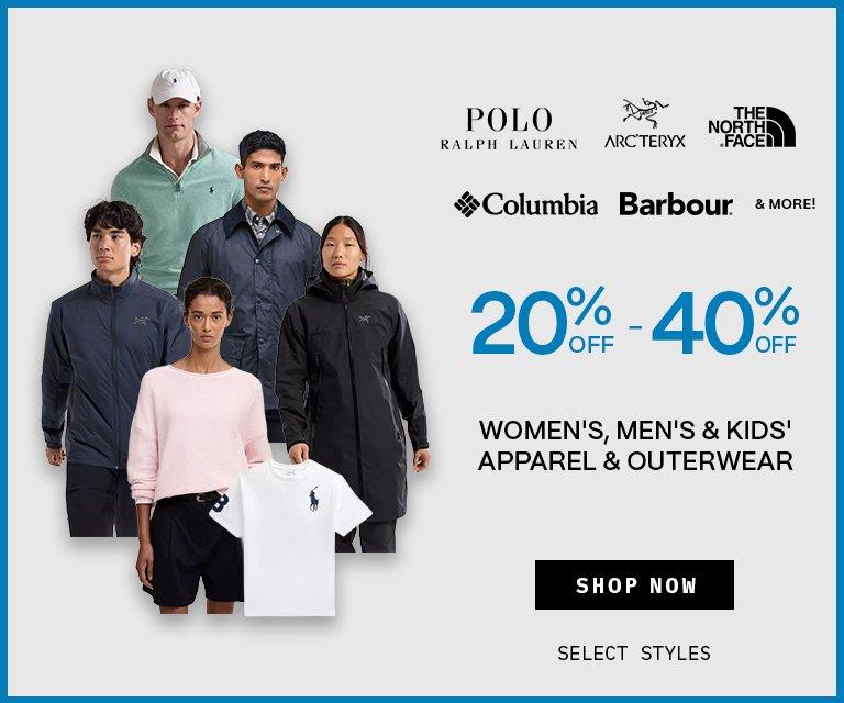 20% - 40% Off Polo, Arc'teryx, BOSS, Duer, Barbour