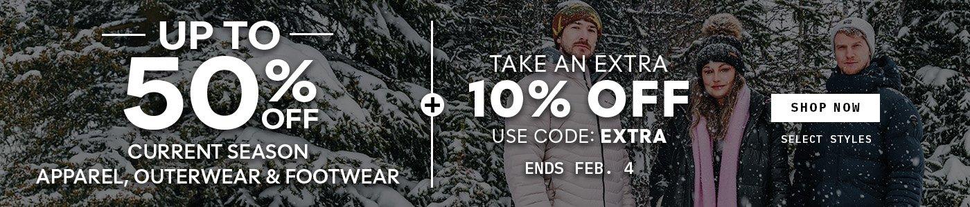 Take An Extra 10% Off Apparel & Footwear