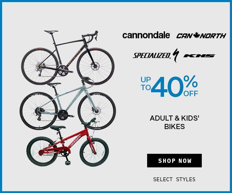 Up to 40% Off Bikes