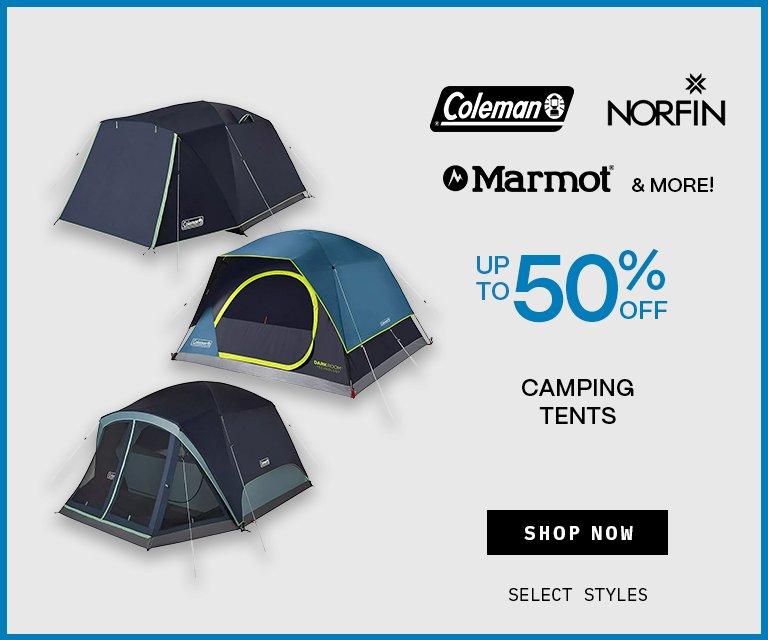 Up to 50% Off Camping Tents