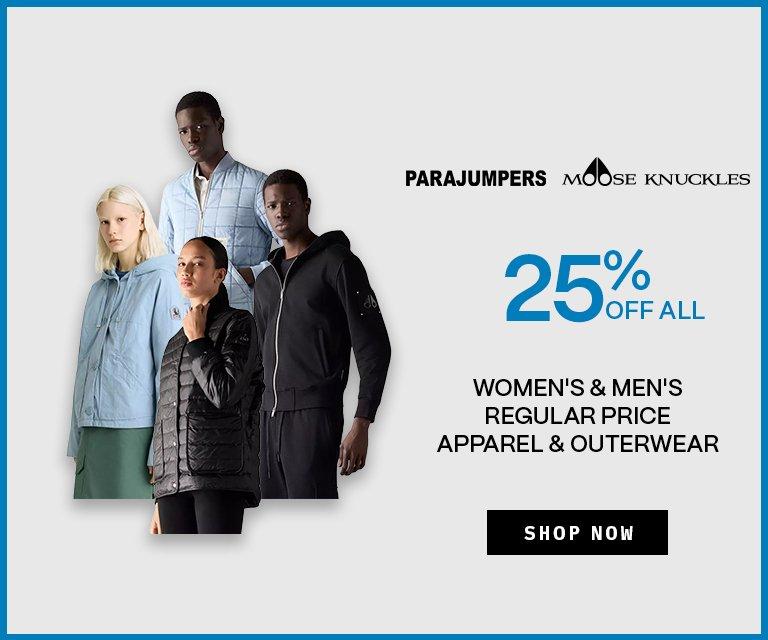 25% Off Parajumpers & Moose Knuckles