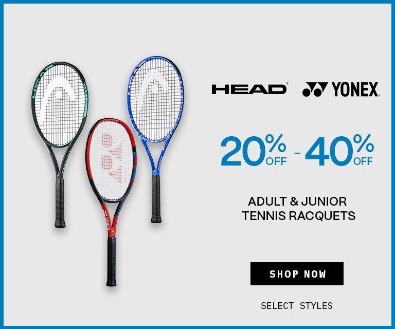20% - 40% Off Head & Yonex Tennis Racquets
