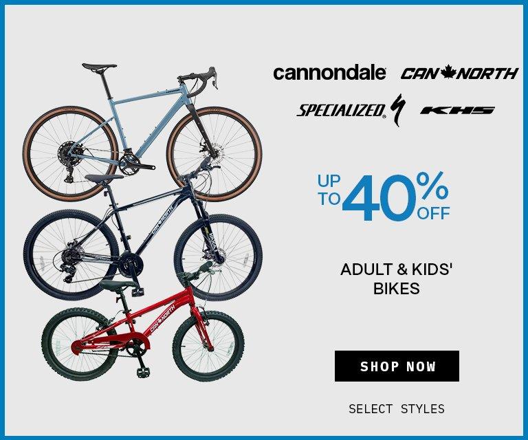 Up to 40% Off Bikes