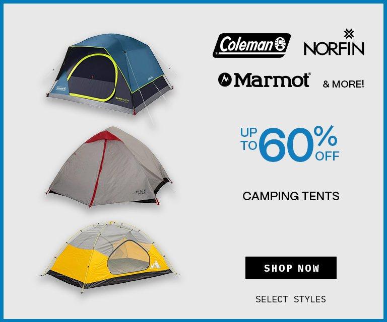 Up to 60% Off Camping Tents
