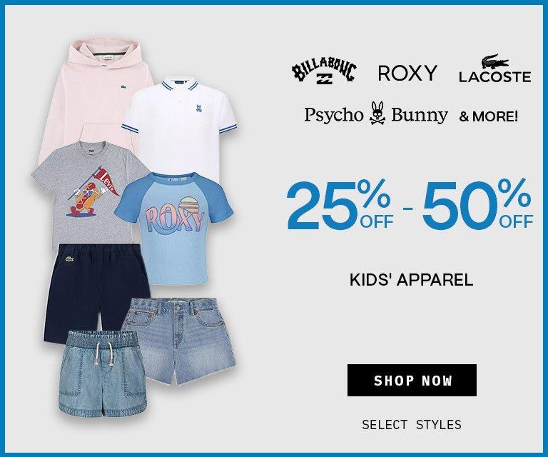 25% - 50% Off Kids' Apparel