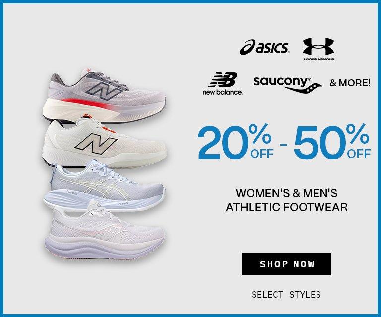 20% - 50% Off Women's & Men's Athletic Footwear