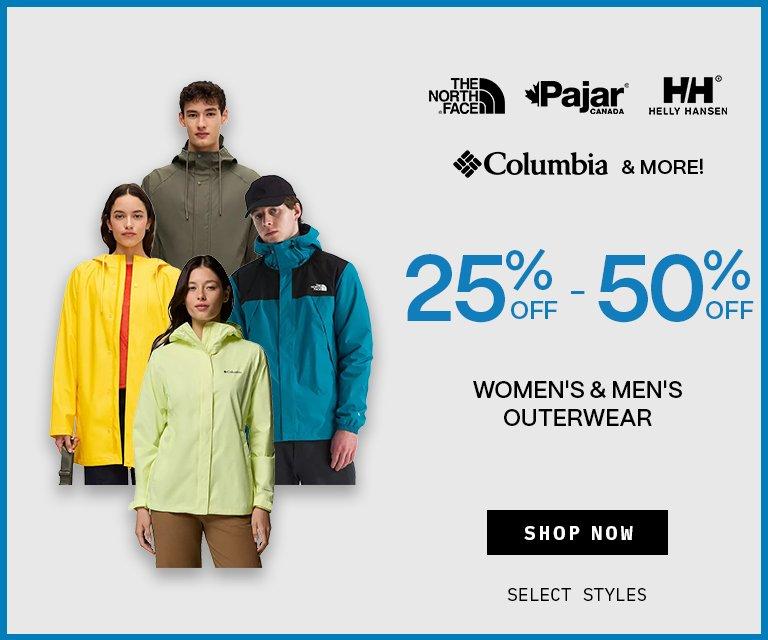 25% - 50% Off Women's & Men's Outerwear