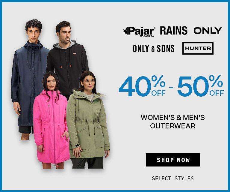 40% - 50% Women's & Men's Outerwear Select Brands