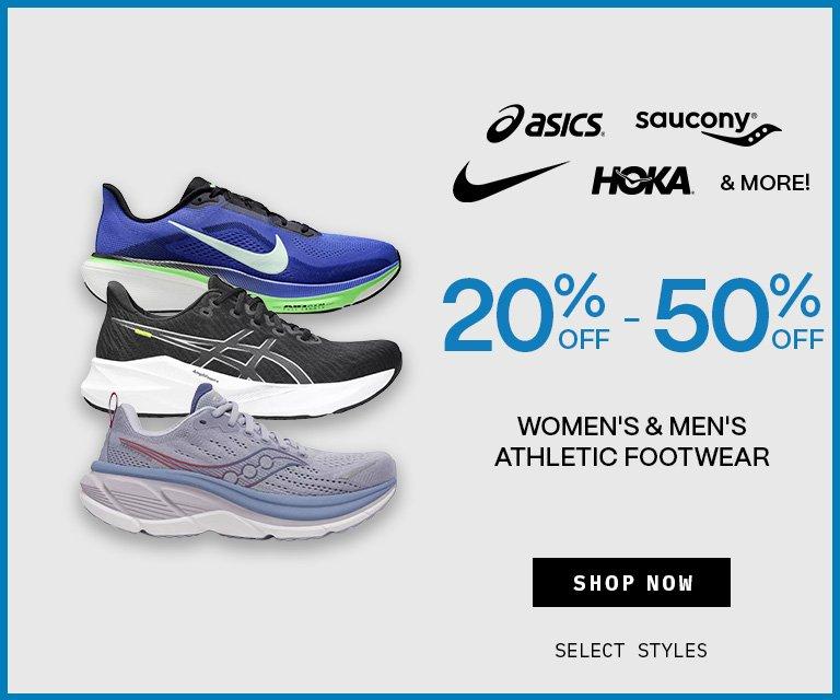20% - 50% Off Women's & Men's Athletic Footwear