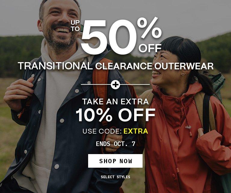 Transitional Clearance Outerwear Offer