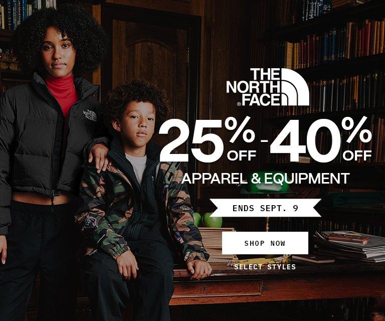 25-40% Off TNF Apparel & Equipment