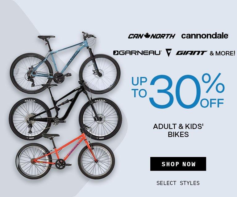 Up to 30% Off Bikes