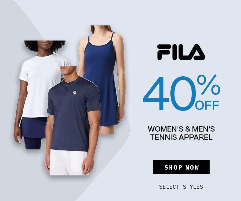 40% Off Fila Tennis Apparel