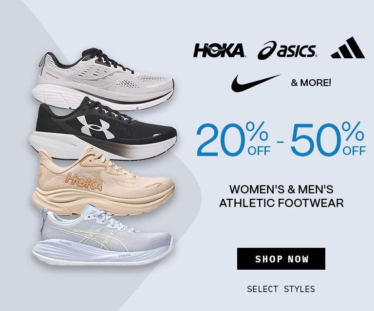 20% - 50% Off Women's & Men's Athletic Footwear