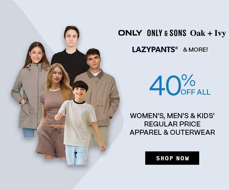 40% Off Apparel