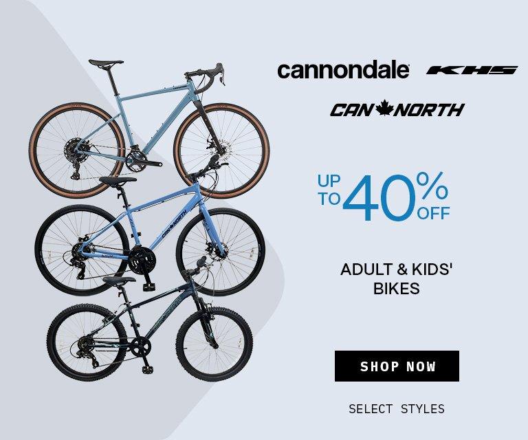 Up to 40% Off Bikes