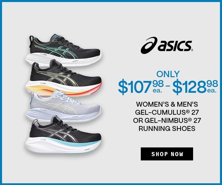 Only $107.98-$128.98 Asics GEL-Cumulus 27 & GEL-Nimbus 27 Running Shoes