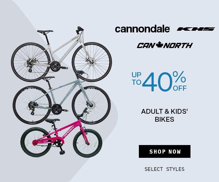 Up to 40% Off Bikes