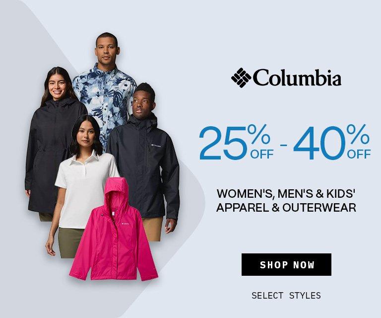 25% - 40% Off Columbia
