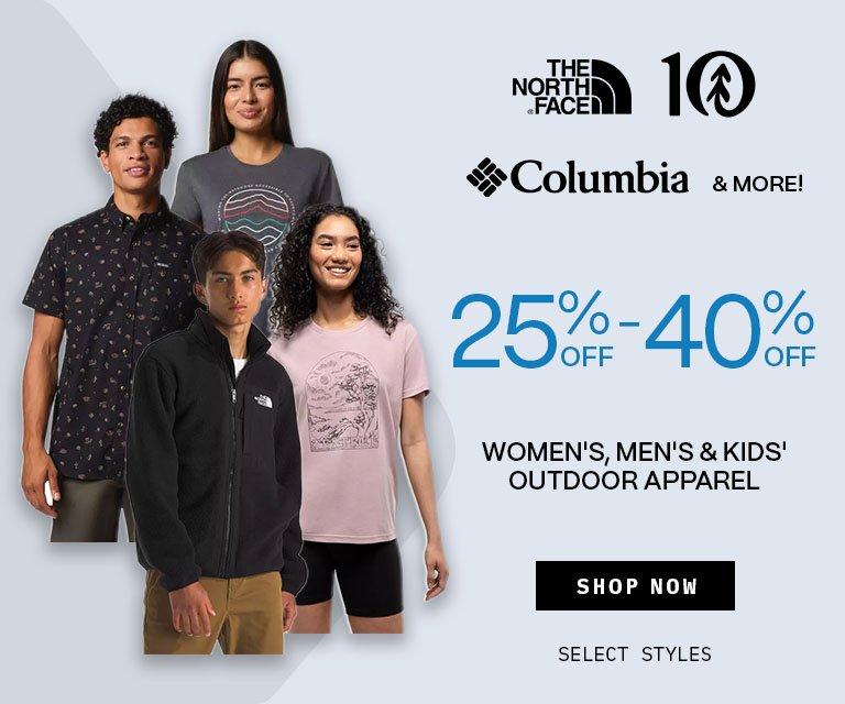 25% - 40% Off Outdoor Apparel