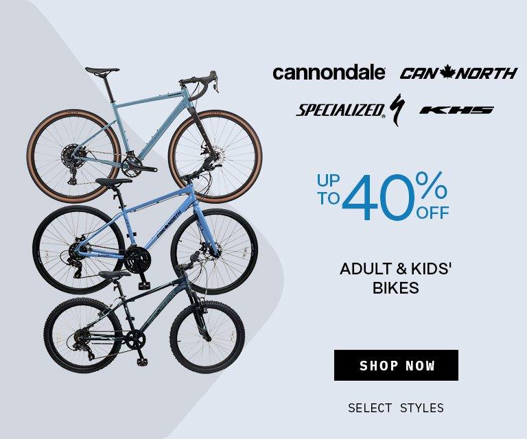 Up to 40% Off Bikes
