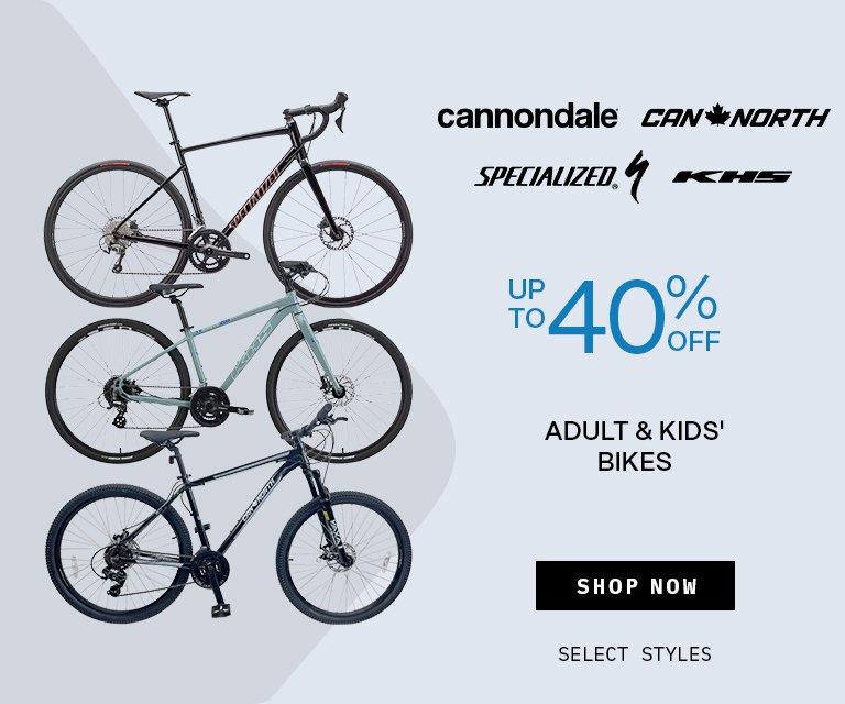 Up to 40% Off Bikes