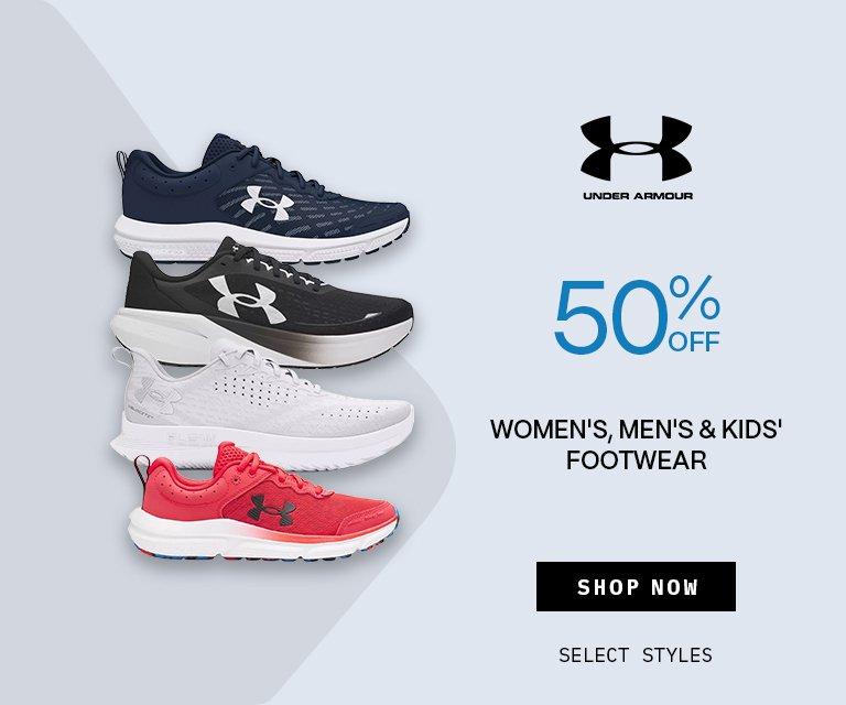 50% Off Under Armour Footwear