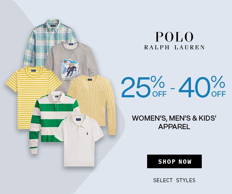 25% - 40% Off Polo Ralph Lauren