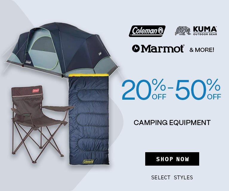 20% - 50% Off Camping Equipment