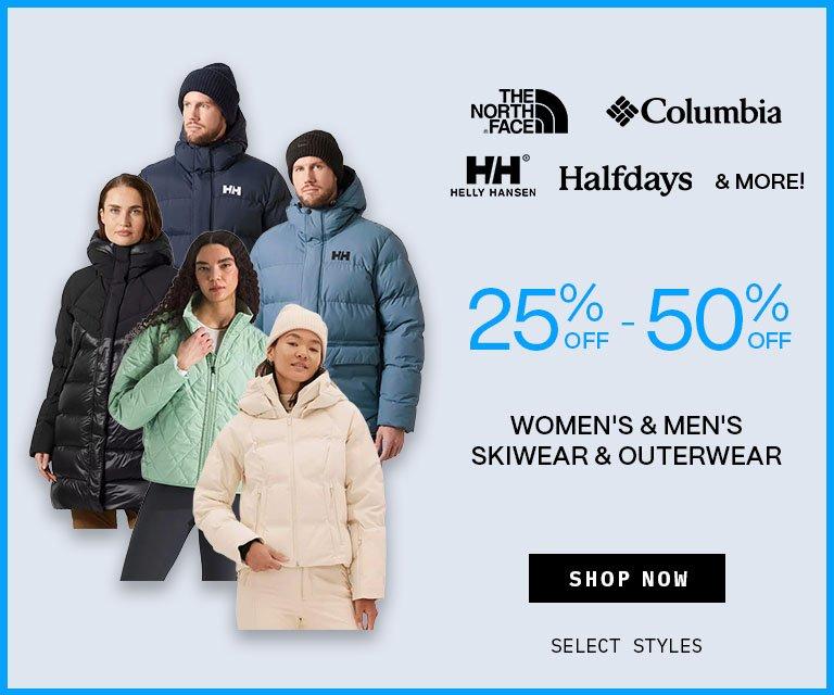 25% - 50% Off Women's & Men's Skiwear & Outerwear