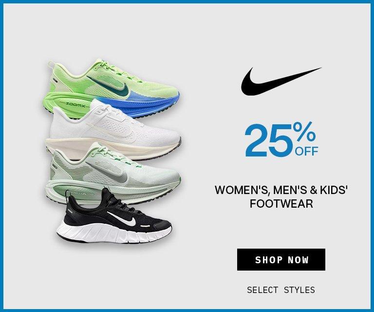 25% Off Nike Footwear