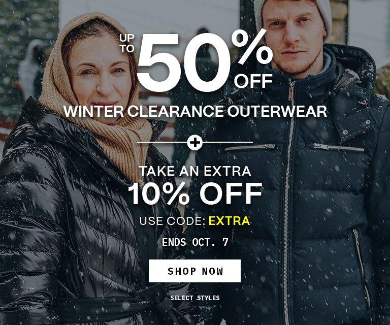 Winter Clearance Outerwear Offer