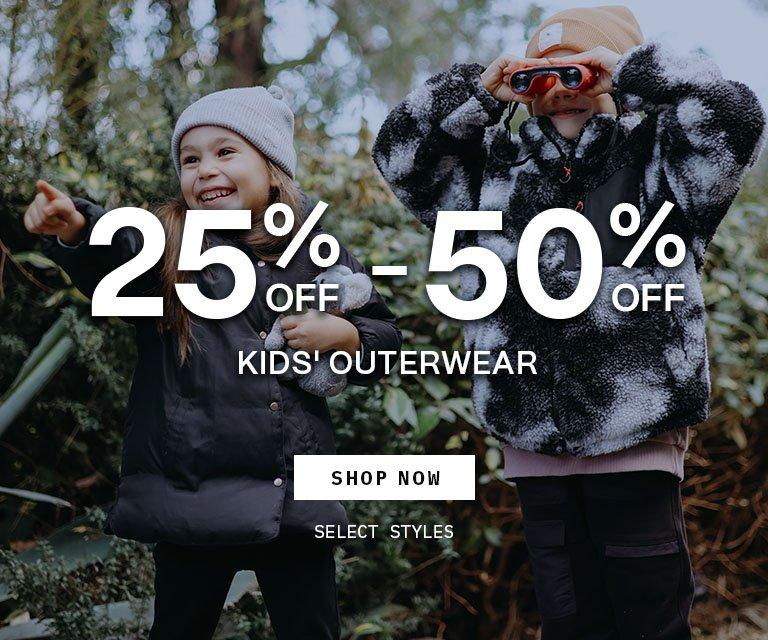 25% - 50% Off Kids' Outerwear