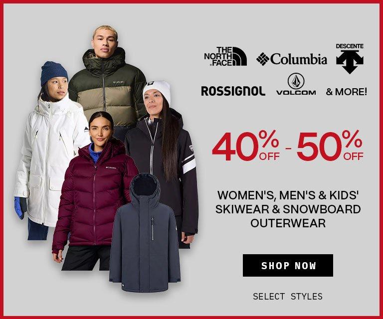 40% - 50% Off Skiwear & Snowboard Outerwear